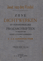 Dichtwerken en oorspronklijke prozaschriften. Deel 2: 1621-1631, Joost van den Vondel