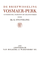 De briefwisseling Vosmaer-Perk, Carel Vosmaer