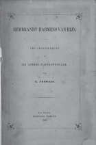 Rembrandt Harmens van Rijn. Deel 1. Ses précurseurs et ses années d'apprentissage, Carel Vosmaer