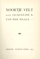 Noortje Velt, Jacqueline van der Waals