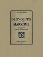 De evolutie van het marxisme, Arthur Wauters