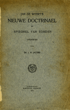 Nieuwe doctrinael of spieghel van sonden, Jan de Weert