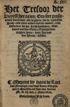Het tresoor der Duytsscher talen, Jan II van den Werve