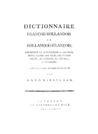 Fransch en Néderduitsch woordenboek. Deel 2, O.R.F.W. Winkelman