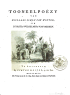 Tooneelpoëzy. Deel 1, Lucretia Wilhelmina van Merken, Nicolaas Simon van Winter