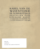 De schroeflijn. Deel 2., Karel van de Woestijne
