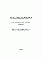 Acta Neerlandica 3,  [tijdschrift] Acta Neerlandica