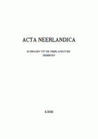 Acta Neerlandica 6,  [tijdschrift] Acta Neerlandica