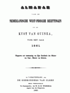 Almanak voor de Nederlandsche West-Indische bezittingen, en de kust van Guinea. Jaargang 1861,  [tijdschrift] Almanak voor de Nederlandsche West-Indische bezittingen, en de kust van Guinea