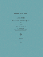 Annuaire Météorologique. Jaargang 1907,  [tijdschrift] Annuaire Météorologique d'Observatoire Royal de Belgique