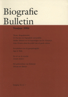 Biografie Bulletin. Jaargang 14,  [tijdschrift] Biografie Bulletin