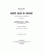 Bulletin de la Société Belge de Géologie. Jaargang 17,  [tijdschrift] Bulletin de la Société Belge de Géologie