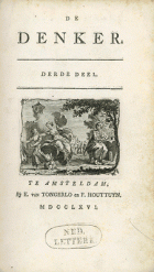 De Denker. Deel 3 (1765),  [tijdschrift] Denker, De