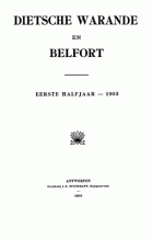 Dietsche Warande en Belfort. Jaargang 1903,  [tijdschrift] Dietsche Warande en Belfort