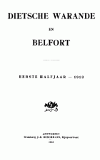 Dietsche Warande en Belfort. Jaargang 1913,  [tijdschrift] Dietsche Warande en Belfort
