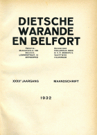 Dietsche Warande en Belfort. Jaargang 1932,  [tijdschrift] Dietsche Warande en Belfort