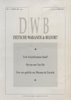 Dietsche Warande en Belfort. Jaargang 137,  [tijdschrift] Dietsche Warande en Belfort