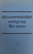 Documentatieblad werkgroep Achttiende eeuw. Jaargang 1981,  [tijdschrift] Documentatieblad werkgroep Achttiende eeuw