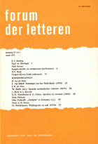 Forum der Letteren. Jaargang 1977,  [tijdschrift] Forum der Letteren