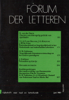 Forum der Letteren. Jaargang 1981,  [tijdschrift] Forum der Letteren