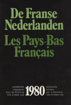 De Franse Nederlanden / Les Pays-Bas Français. Jaargang 1980,  [tijdschrift] Franse Nederlanden, De / Les Pays-Bas Français
