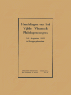 Handelingen van het vijfde Vlaamsch philologencongres,  [tijdschrift] Handelingen van het Vlaams filologencongres