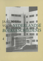 Jaarboek voor Nederlandse Boekgeschiedenis. Jaargang 4.,  [tijdschrift] Jaarboek voor Nederlandse Boekgeschiedenis