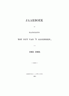 Jaarboek der Maatschappij tot Nut van 't Algemeen voor 1860-1861,  [tijdschrift] Jaarboek der Maatschappij tot Nut van 't Algemeen