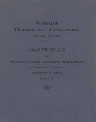 Jaarverslag van het Koninklijk Oudheidkundig Genootschap 58,  [tijdschrift] Jaarverslag van het Koninkijk Oudheidkundig Genootschap 1901-2000