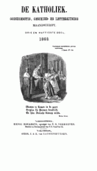 De katholiek 1868. Deel 53,  [tijdschrift] Katholiek, De