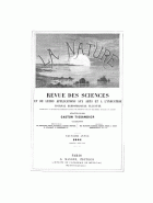 La Nature. Revue des Sciences. Jaargang 9,  [tijdschrift] Nature. Revue des Sciences, La