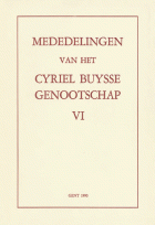 Mededelingen van het Cyriel Buysse Genootschap 6,  [tijdschrift] Mededelingen van het Cyriel Buysse Genootschap