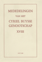 Mededelingen van het Cyriel Buysse Genootschap 18,  [tijdschrift] Mededelingen van het Cyriel Buysse Genootschap