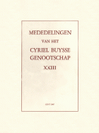Mededelingen van het Cyriel Buysse Genootschap 23,  [tijdschrift] Mededelingen van het Cyriel Buysse Genootschap