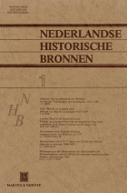 Nederlandse historische bronnen 1, Anoniem Nederlandse historische bronnen