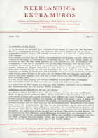 Neerlandica extra Muros. Jaargang 1968,  [tijdschrift] Neerlandica extra Muros / Internationale Neerlandistiek