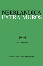 Neerlandica extra Muros. Jaargang 1975,  [tijdschrift] Neerlandica extra Muros / Internationale Neerlandistiek