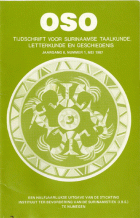 OSO. Tijdschrift voor Surinaamse Taalkunde, Letterkunde en Geschiedenis. Jaargang 6,  [tijdschrift] OSO