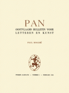 Pan. Oostvlaams Bulletin voor Letteren en Kunst. Jaargang 2,  [tijdschrift] Pan