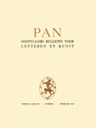 Pan. Oostvlaams Bulletin voor Letteren en Kunst. Jaargang 4,  [tijdschrift] Pan