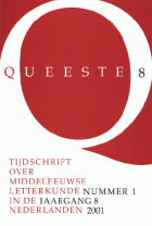 Queeste. Tijdschrift over middeleeuwse letterkunde in de Nederlanden. Jaargang 2001,  [tijdschrift] Queeste