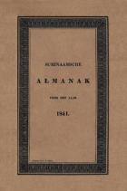 Surinaamsche Almanak voor het Jaar 1841,  [tijdschrift] Surinaamsche Almanak