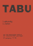 Tabu. Jaargang 8,  [tijdschrift] Tabu