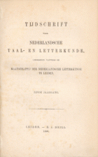 Tijdschrift voor Nederlandse Taal- en Letterkunde. Jaargang 6,  [tijdschrift] Tijdschrift voor Nederlandse Taal- en Letterkunde