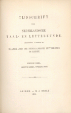 Tijdschrift voor Nederlandse Taal- en Letterkunde. Jaargang 10,  [tijdschrift] Tijdschrift voor Nederlandse Taal- en Letterkunde