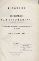 Tijdschrift voor Nederlandse Taal- en Letterkunde. Jaargang 43,  [tijdschrift] Tijdschrift voor Nederlandse Taal- en Letterkunde
