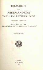 Tijdschrift voor Nederlandse Taal- en Letterkunde. Jaargang 60,  [tijdschrift] Tijdschrift voor Nederlandse Taal- en Letterkunde