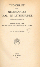 Tijdschrift voor Nederlandse Taal- en Letterkunde. Jaargang 65,  [tijdschrift] Tijdschrift voor Nederlandse Taal- en Letterkunde