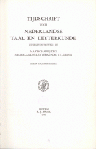 Tijdschrift voor Nederlandse Taal- en Letterkunde. Jaargang 86,  [tijdschrift] Tijdschrift voor Nederlandse Taal- en Letterkunde
