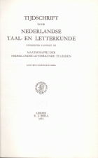 Tijdschrift voor Nederlandse Taal- en Letterkunde. Jaargang 88,  [tijdschrift] Tijdschrift voor Nederlandse Taal- en Letterkunde